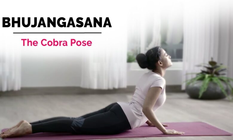 भुजंगासन (Cobra Pose) 1 Yoga भुजंगासन, जिसे कोबरा पोज़ भी कहते हैं, एक मूलभूत योग आसन है जिसमें पीठ को मोड़ने वाला व्यायाम सांप के फन उठाने की मुद्रा जैसा दिखता है। यह छाती, कंधों और पेट को फैलाता है और रीढ़ की हड्डी व नितंबों को मजबूत बनाता है। यह मुद्रा सुधारने और कमर के निचले हिस्से के तनाव को कम करने में अत्यंत लाभकारी है।
